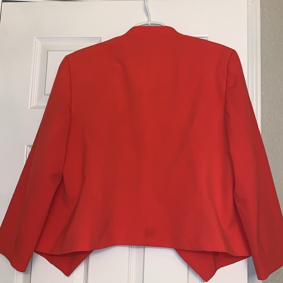Nine West bright red open front blazer size 16 - Picture 6 of 9